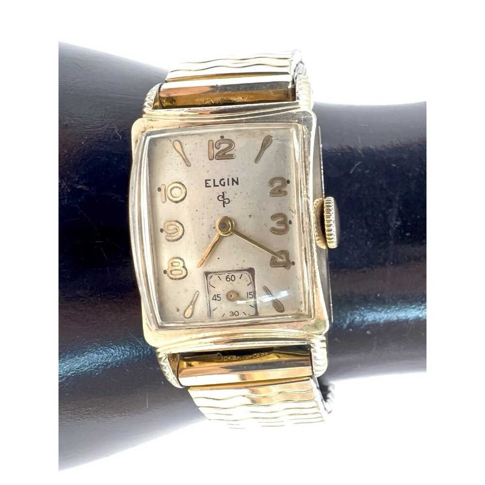 Vintage ELGIN 673 Gold Filled Mens Watch 17 Jewels - Picture 5 of 15